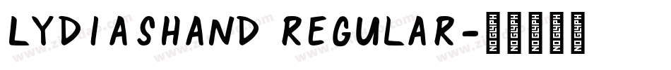 LydiasHand Regular字体转换